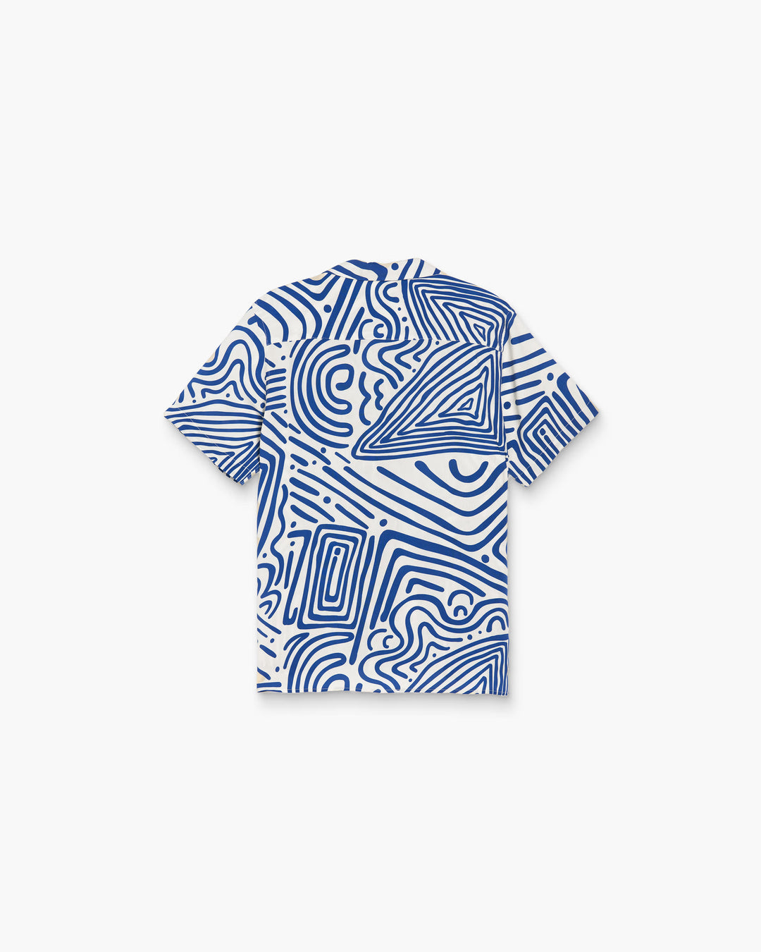 OAS Mens Eldovado Viscose Shirt in Blue & White