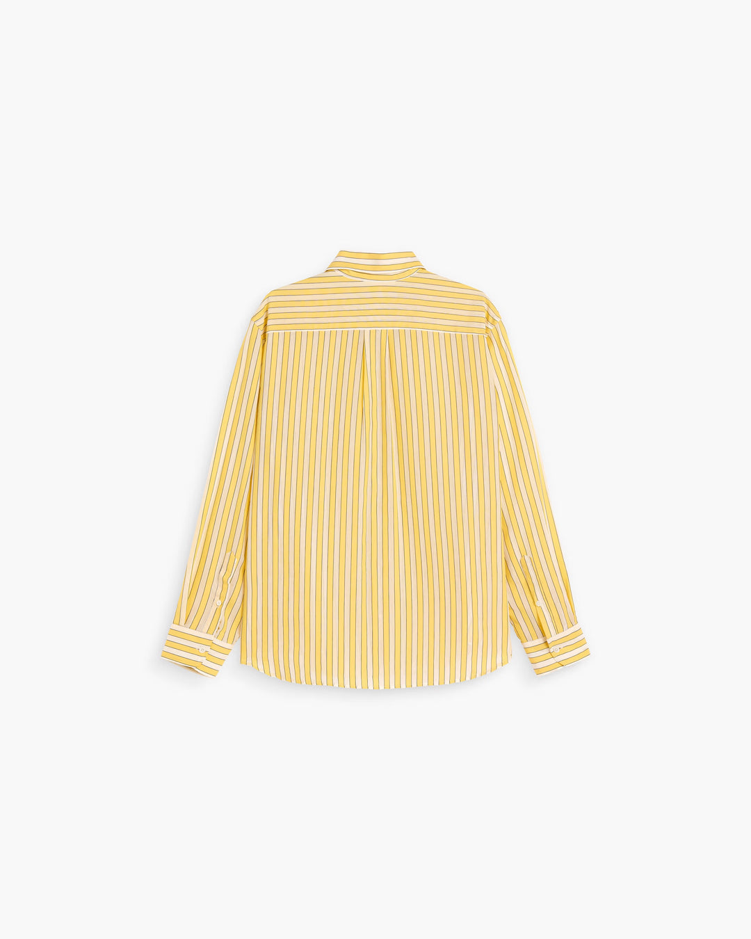 OAS Company Mens Deckchair Piano Shirt in Yellow Stripe