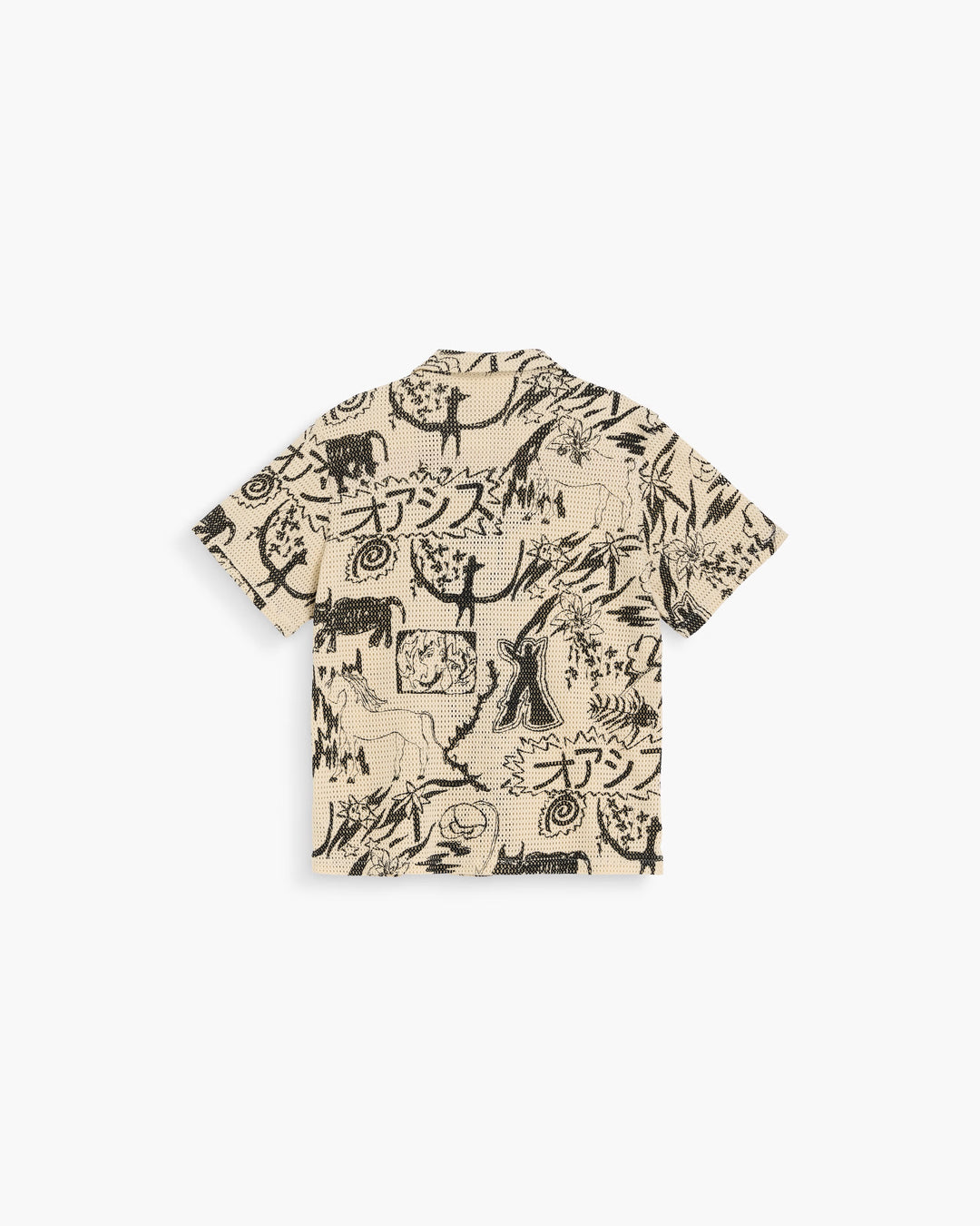 OAS Company Mens Gensou Cuba Shirt in Beige