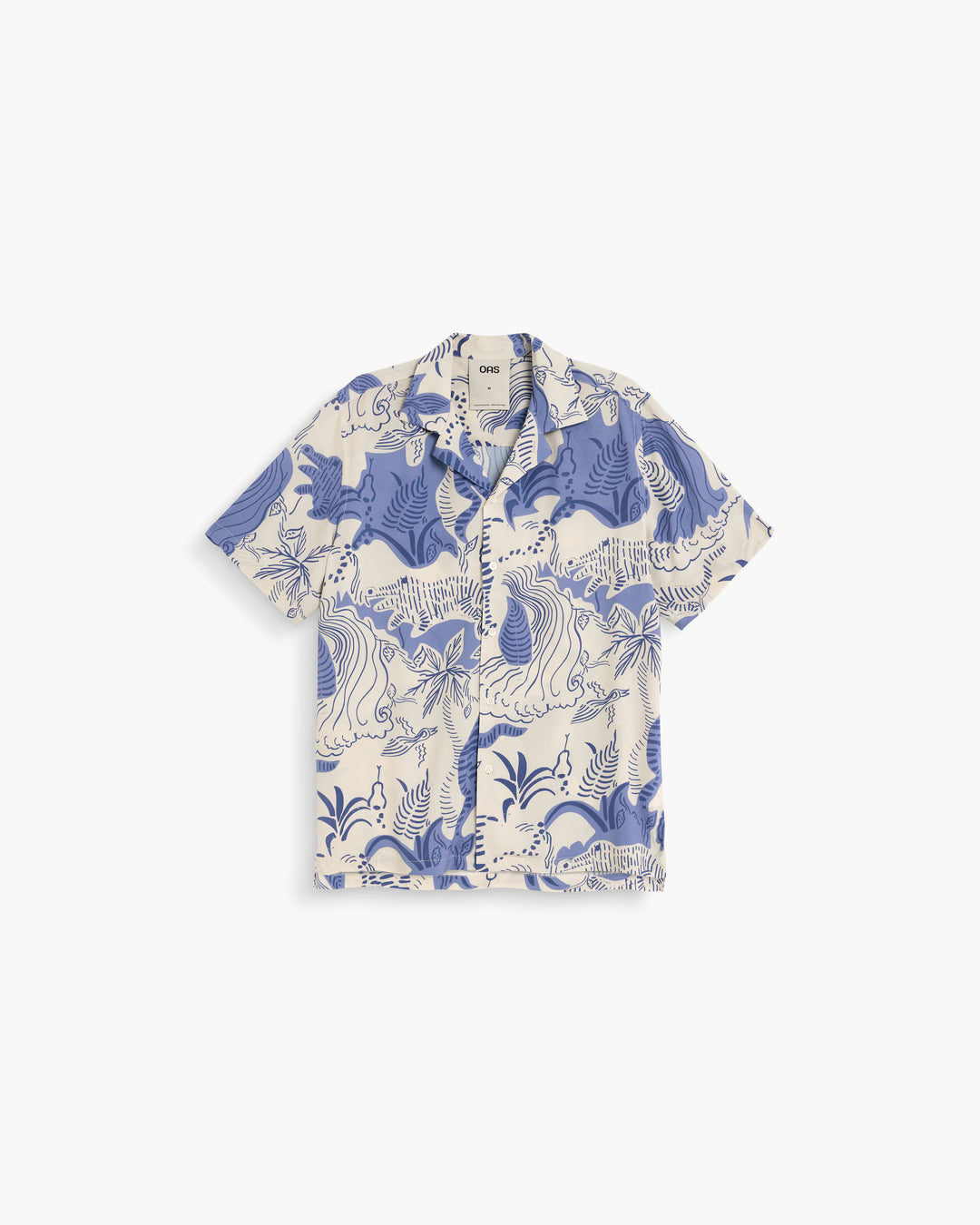 OAS Company Mens Mystea Rocco Shirt in Blue & White