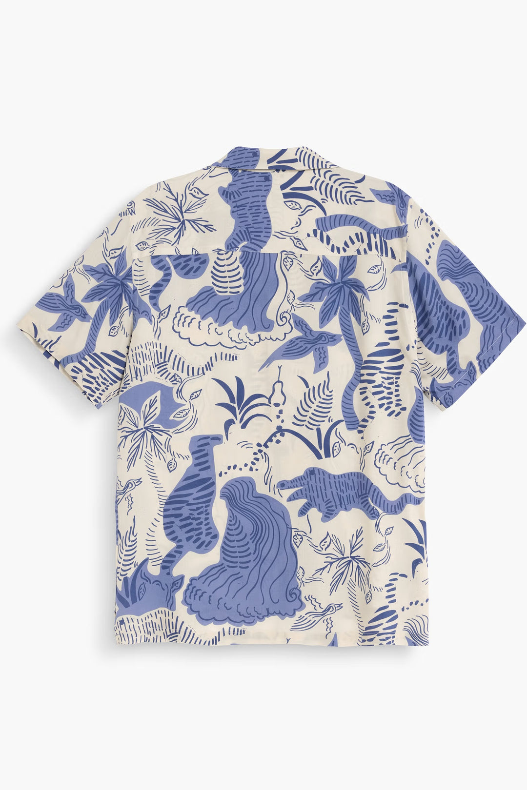 OAS Company Mens Mystea Rocco Shirt in Blue & White