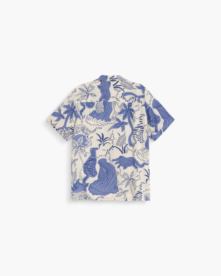 OAS Company Mens Mystea Rocco Shirt in Blue & White