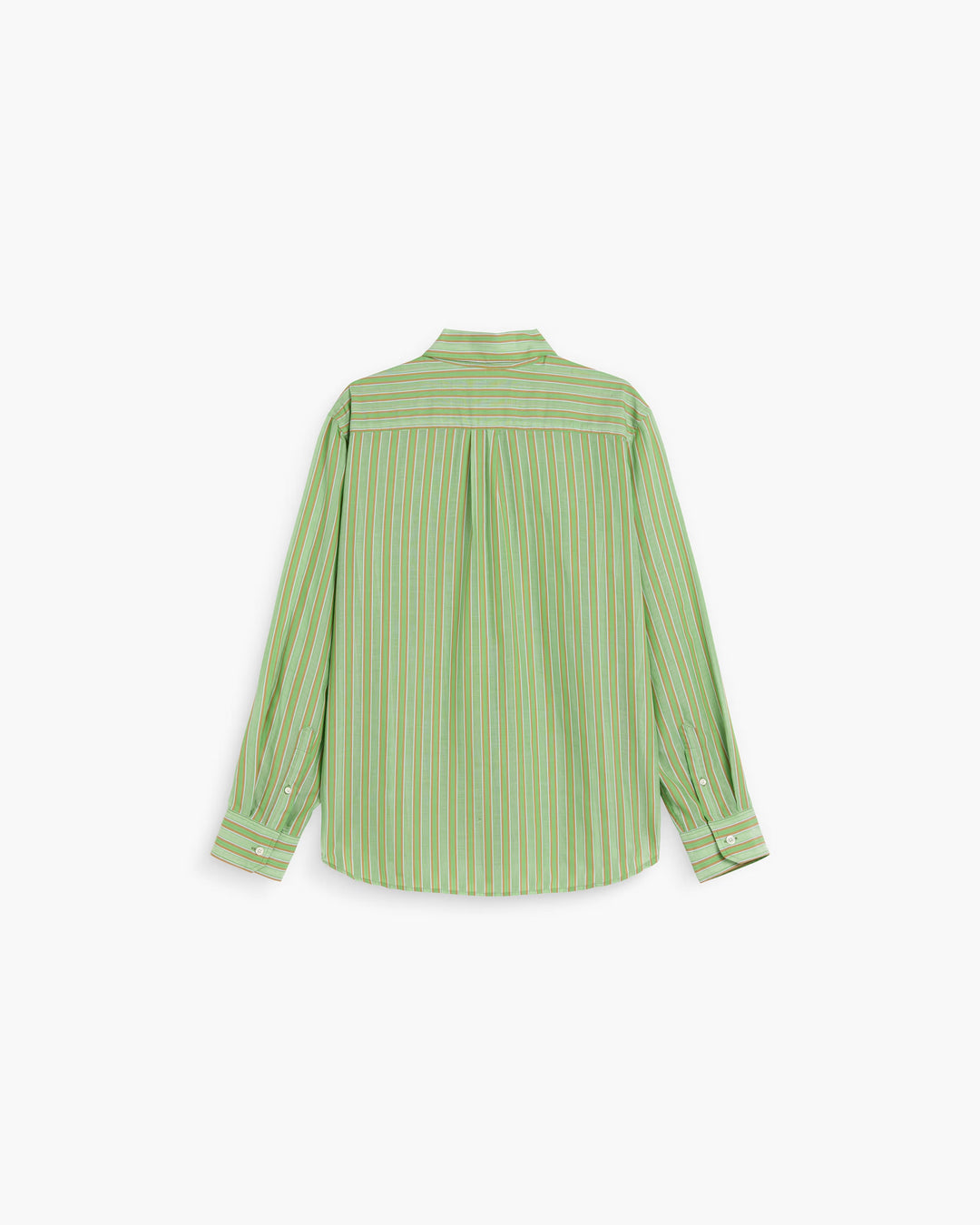 OAS Company Mens Sunshade Piano Shirt in Green Stripe
