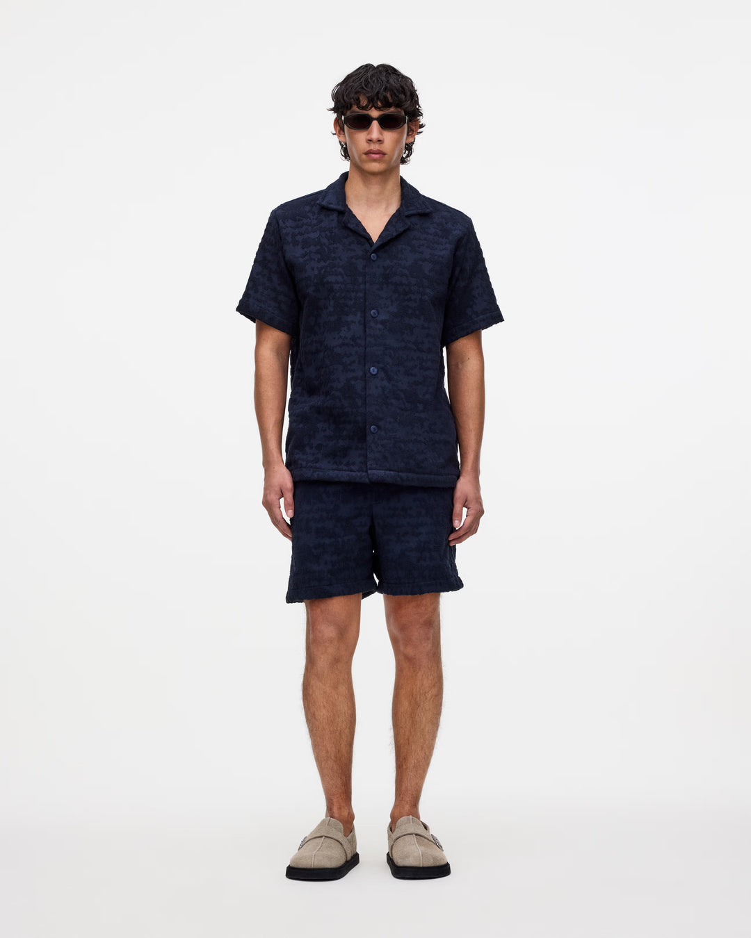 OAS Mens Night Lagoon Terry Shirt in Navy, MENS SHIRTS, OAS, Elwood 101