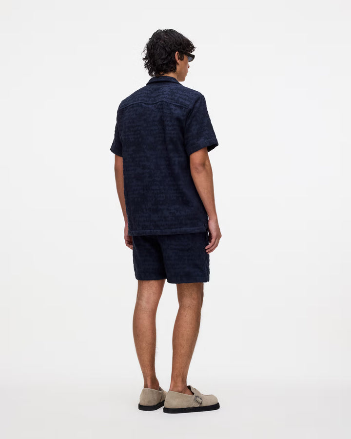 OAS Mens Night Lagoon Terry Shirt in Navy, MENS SHIRTS, OAS, Elwood 101