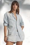 ONE TEASPOON Womens Classic Everyday Chambray Denim Shirt - Classic, WOMENS TOPS & SHIRTS, OneTeaspoon, Elwood 101