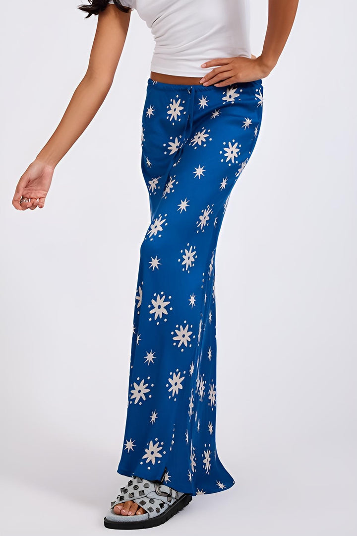 ONE TEASPOON Womens Supernova Satin Slip Skirt in Blue