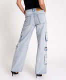ONE TEASPOON Womens Dream Cargo Jackson Wide Leg Jeans, WOMENS DENIM, OneTeaspoon, Elwood 101