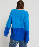 ONE TEASPOON Womens Fluffy Colour Blocked Sweater - Aqua, WOMENS KNITS & SWEATERS, OneTeaspoon, Elwood 101