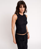 ONE TEASPOON Womens OTS Cut Through Tank Black, WOMENS TEES & TANKS, OneTeaspoon, Elwood 101