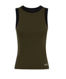 ONE TEASPOON Womens OTS Khaki 2 Tone Equipment Tank - Khaki -, WOMENS TEES & TANKS, OneTeaspoon, Elwood 101