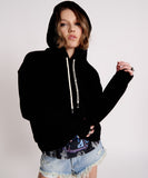 ONE TEASPOON Womens OTS Twisted Hoody Black, WOMENS HOODIES, OneTeaspoon, Elwood 101