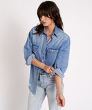 ONE TEASPOON Womens Pacifica Classic Everyday Denim Shirt, WOMENS TOPS & SHIRTS, OneTeaspoon, Elwood 101