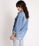 ONE TEASPOON Womens Pacifica Classic Everyday Denim Shirt, WOMENS TOPS & SHIRTS, OneTeaspoon, Elwood 101