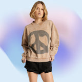 ONE TEASPOON Womens Peace Retro Sweater - Stone, WOMENS KNITS & SWEATERS, OneTeaspoon, Elwood 101