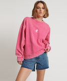 ONE TEASPOON Womens Pink Bower Bird Retro Sweater - Pink, WOMENS KNITS & SWEATERS, OneTeaspoon, Elwood 101