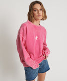 ONE TEASPOON Womens Pink Bower Bird Retro Sweater - Pink, WOMENS KNITS & SWEATERS, OneTeaspoon, Elwood 101