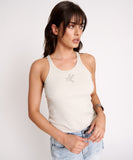 ONE TEASPOON Womens Rib Singlet Stone, WOMENS TEES & TANKS, OneTeaspoon, Elwood 101