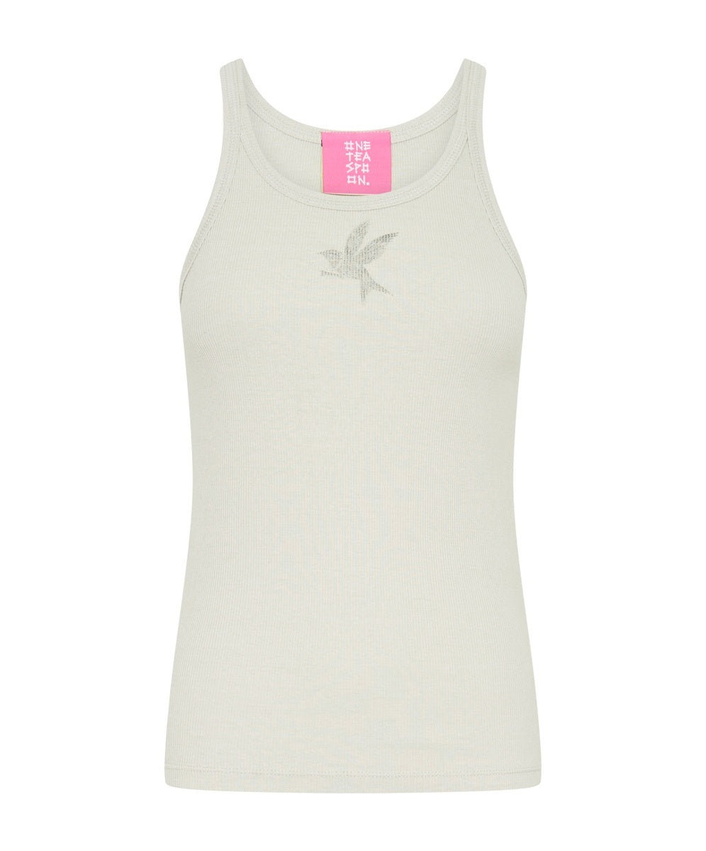 ONE TEASPOON Womens Rib Singlet Stone, WOMENS TEES & TANKS, OneTeaspoon, Elwood 101