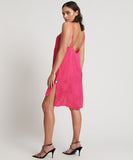 ONE TEASPOON Womens Shocking Pink Jacquard Slip Dress, WOMENS DRESSES, OneTeaspoon, Elwood 101