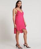 ONE TEASPOON Womens Shocking Pink Jacquard Slip Dress, WOMENS DRESSES, OneTeaspoon, Elwood 101