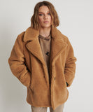 ONE TEASPOON Womens Tan Teddy Coat - Tan, WOMENS COATS & JACKETS, OneTeaspoon, Elwood 101