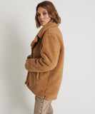 ONE TEASPOON Womens Tan Teddy Coat - Tan, WOMENS COATS & JACKETS, OneTeaspoon, Elwood 101