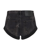 ONE TEASPOON Womens The Bower Bandits Low Waist Denim Short Black, WOMENS SHORTS, OneTeaspoon, Elwood 101