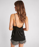 ONE TEASPOON Womens Black Lace Cami Top - Black, WOMENS TOPS & SHIRTS, OneTeaspoon, Elwood 101