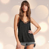 ONE TEASPOON Womens Black Lace Cami Top - Black, WOMENS TOPS & SHIRTS, OneTeaspoon, Elwood 101
