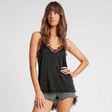 ONE TEASPOON Womens Black Lace Cami Top - Black, WOMENS TOPS & SHIRTS, OneTeaspoon, Elwood 101