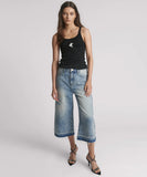 ONE TEASPOON Womens Black One Teaspoon Fine Rib Singlet - Black, WOMENS TEES & TANKS, OneTeaspoon, Elwood 101