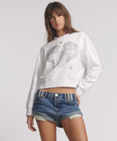 ONE TEASPOON Womens Blue Love Notched Bandit Low Waist Denim Shorts - Blue Love, WOMENS SHORTS, OneTeaspoon, Elwood 101