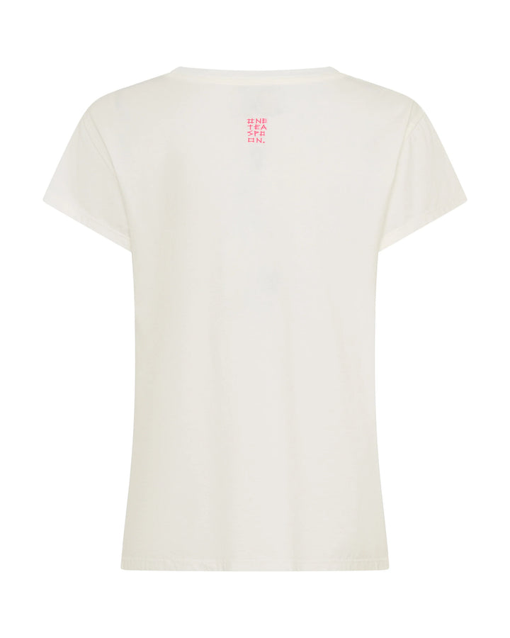 ONE TEASPOON Womens Classic Bird Tee in White