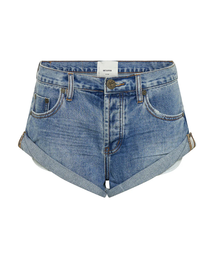 ONE TEASPOON Womens Cobaine Bandits Low Waist Denim Shorts - Cobaine, WOMENS SHORTS, OneTeaspoon, Elwood 101