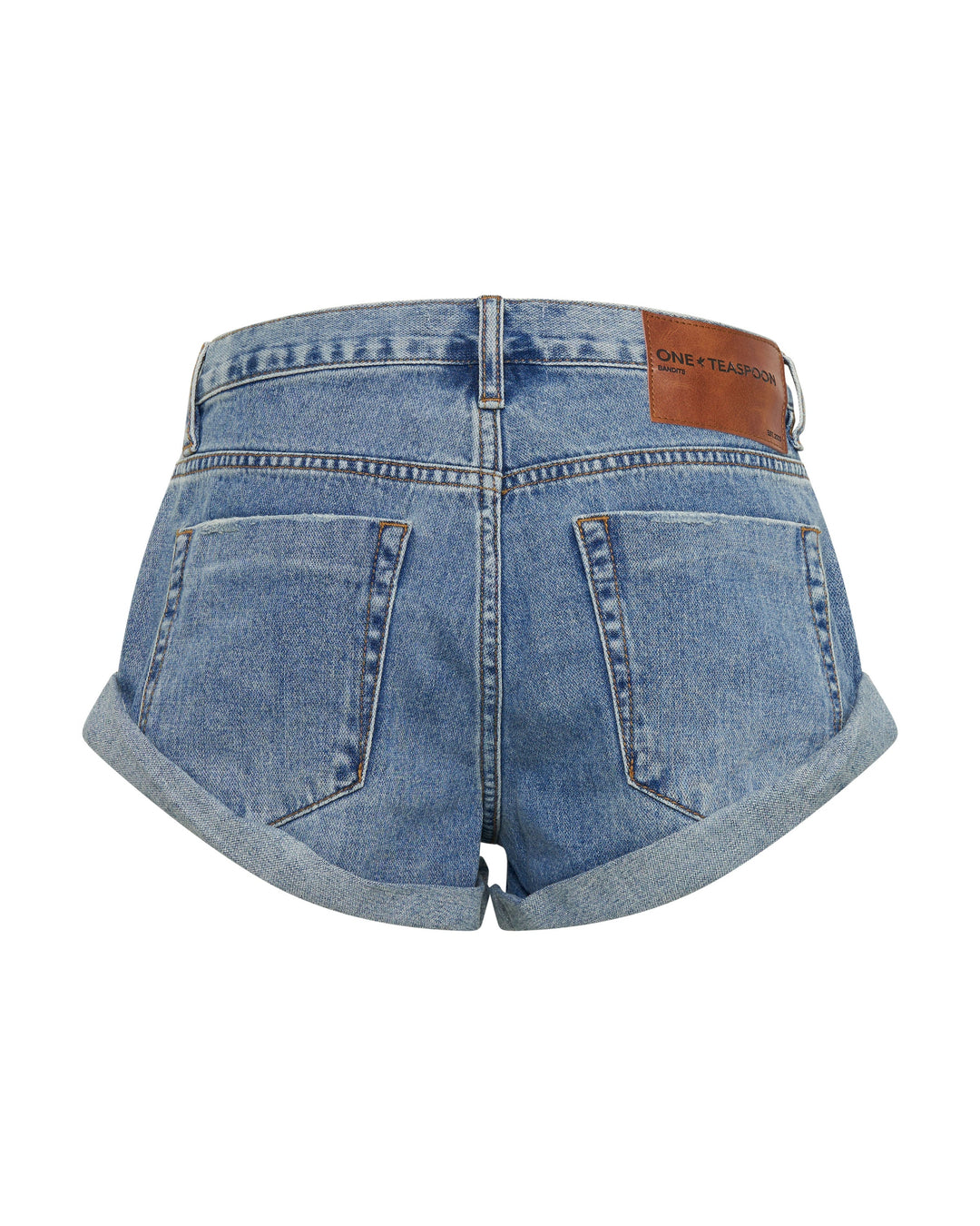 ONE TEASPOON Womens Cobaine Bandits Low Waist Denim Shorts - Cobaine, WOMENS SHORTS, OneTeaspoon, Elwood 101