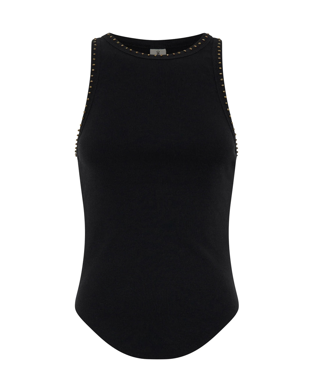 ONE TEASPOON Womens Hand Beaded Ramone Tank - Black, WOMENS TEES & TANKS, OneTeaspoon, Elwood 101