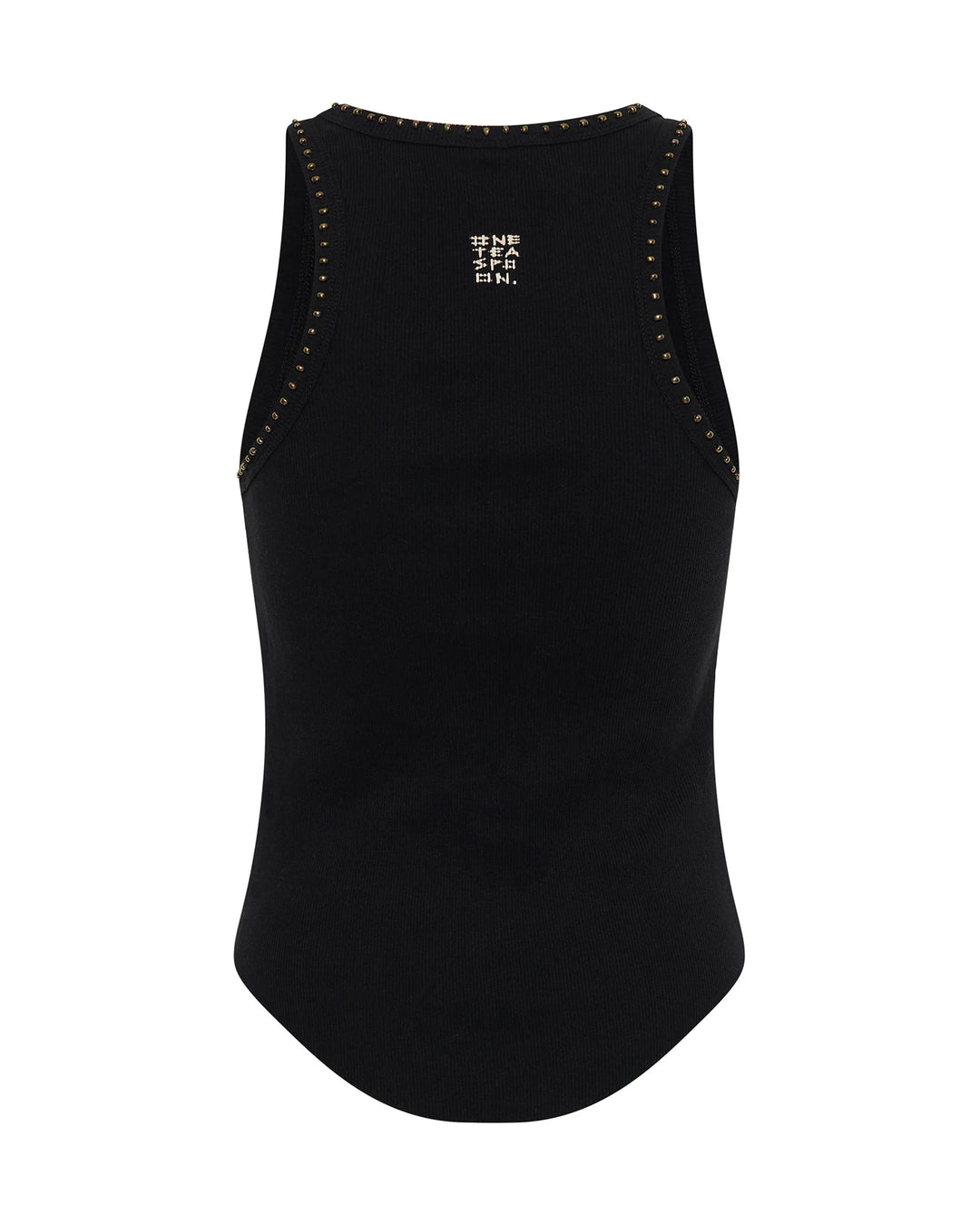 ONE TEASPOON Womens Hand Beaded Ramone Tank - Black, WOMENS TEES & TANKS, OneTeaspoon, Elwood 101