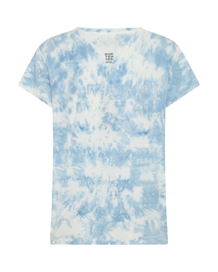 ONE TEASPOON Womens Heart Tie Dye Classic Tee in Faded Blue, WOMENS TEES & TANKS, OneTeaspoon, Elwood 101