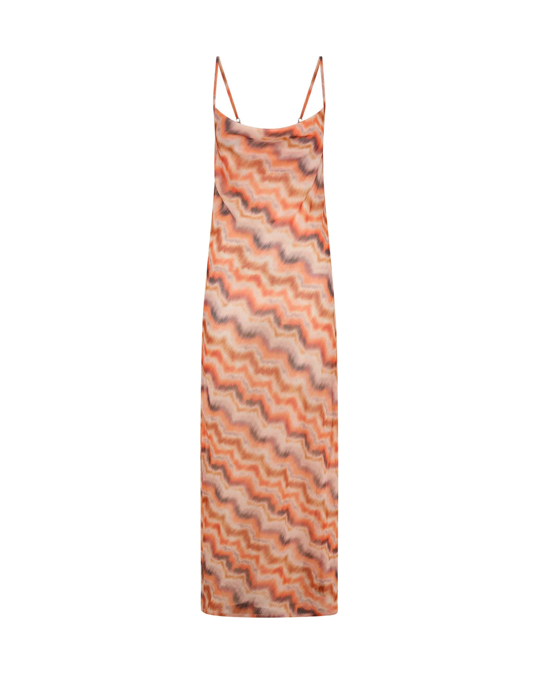 ONE TEASPOON Womens Jagger Sheer Slip Maxi Dress in Sunset Chevron Print, WOMENS DRESSES, OneTeaspoon, Elwood 101