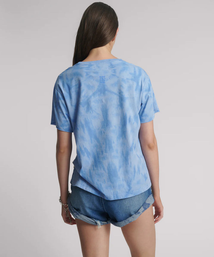 ONE TEASPOON Womens Love Sweat Split Hem Tee - Blue, WOMENS TEES & TANKS, OneTeaspoon, Elwood 101