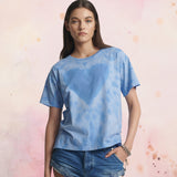 ONE TEASPOON Womens Love Sweat Split Hem Tee - Blue, WOMENS TEES & TANKS, OneTeaspoon, Elwood 101