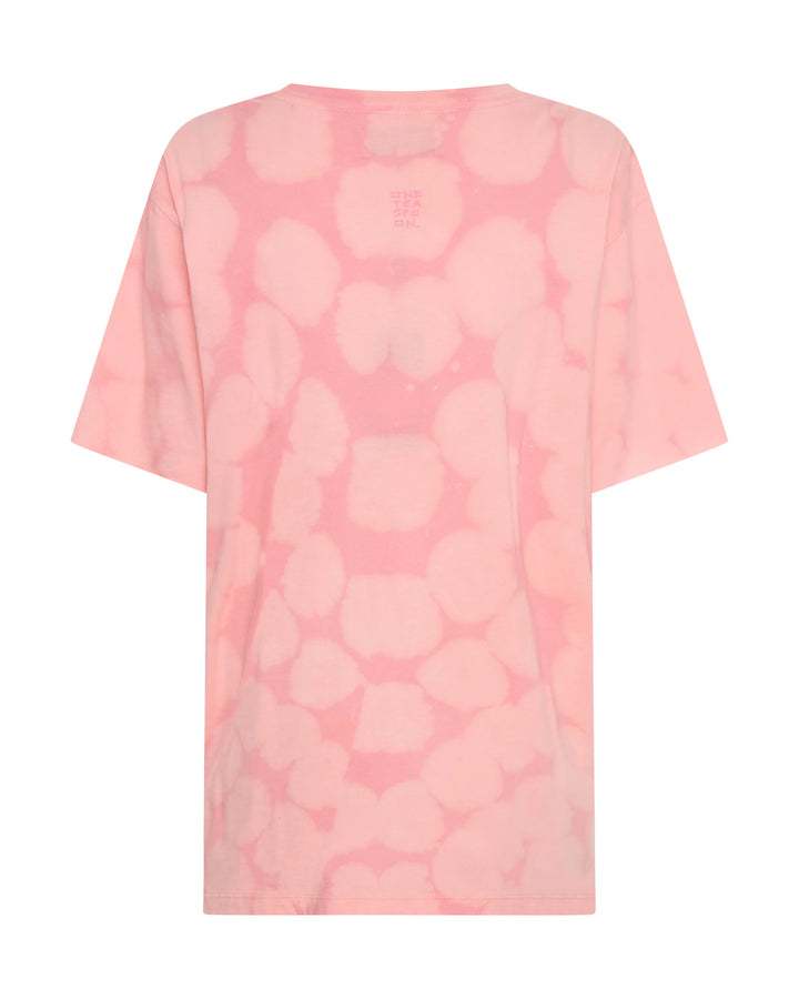 ONE TEASPOON Womens Love Sweat Tie Dye Boyfriend Tee - Pale Pink, WOMENS TEES & TANKS, OneTeaspoon, Elwood 101
