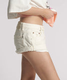 ONE TEASPOON Womens Milk Bandits Low Waist Denim Shorts - Milk, WOMENS SHORTS, OneTeaspoon, Elwood 101