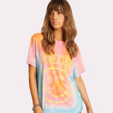 ONE TEASPOON Womens Nevermind Tie Dye Boyfriend Tee - Multi, WOMENS TEES & TANKS, OneTeaspoon, Elwood 101