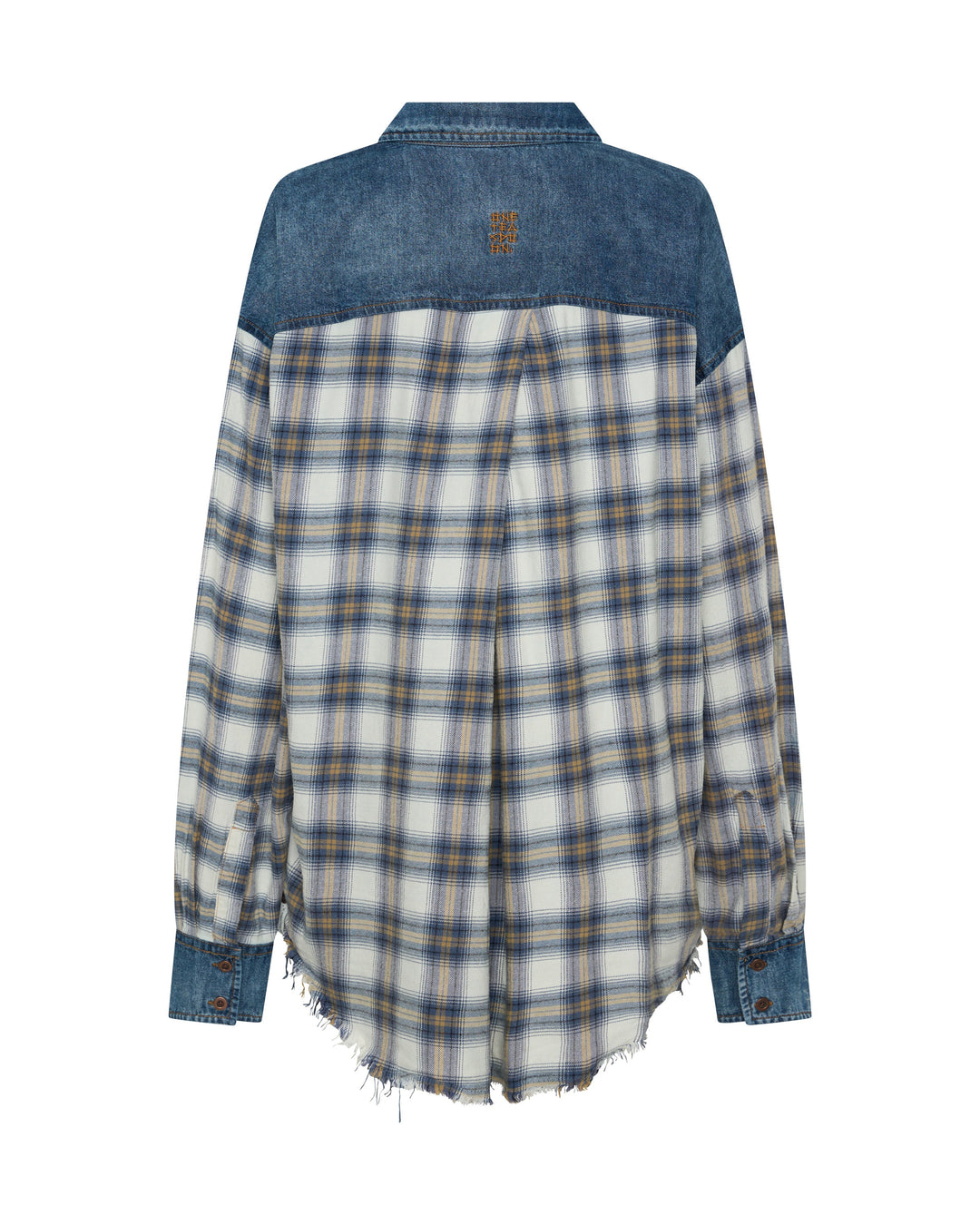 ONE TEASPOON Womens Oversized Flannel Shirt in Blue & White Check, WOMENS TOPS & SHIRTS, OneTeaspoon, Elwood 101
