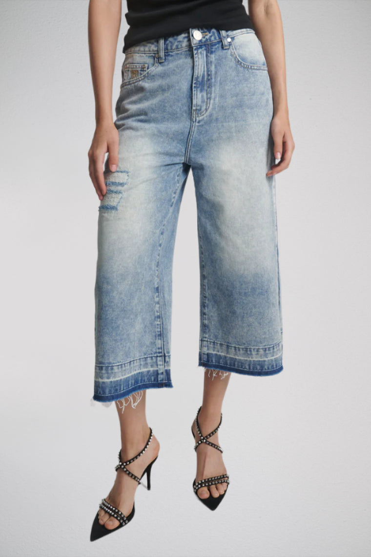 720'S Mid Waist Long Length Shorts in Sunset Blue 720'S Mid Waist Long Length Shorts in Sunset Blue