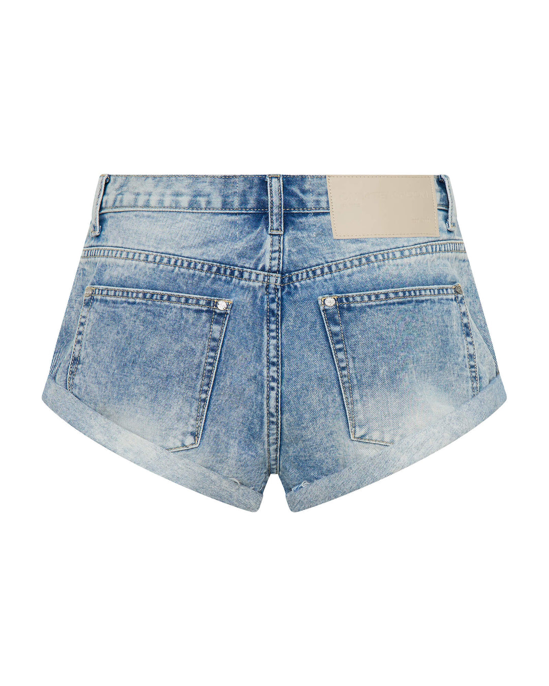 ONE TEASPOON Womens Sunset Blue Bandits Low Waist Denim Shorts - Sunset Blue, WOMENS SHORTS, OneTeaspoon, Elwood 101