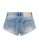 ONE TEASPOON Womens Sunset Blue Bandits Low Waist Denim Shorts - Sunset Blue, WOMENS SHORTS, OneTeaspoon, Elwood 101