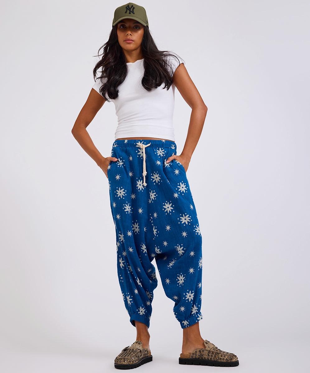 ONE TEASPOON Womens Supernova Harem Pants in Blue